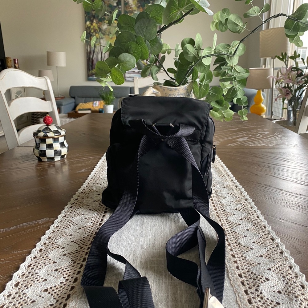 Prada backpack nylon black used 272-10-o - Picture 14 of 16